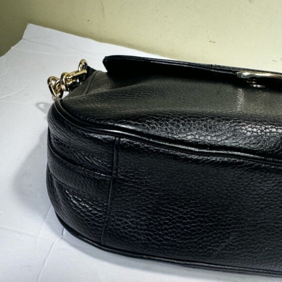 Kate Spade Mulberry Street Alicia Leather Shoulder Crossbody Saddle Bag Black - Picture 11 of 15